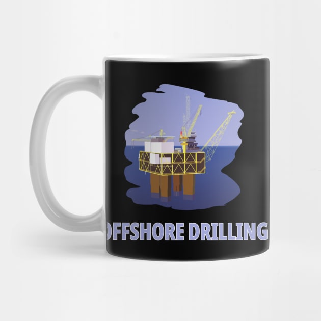 Oil & Gas Offshore Drilling by Felipe G Studio